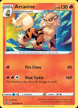 Arcanine card photo