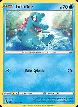 Totodile card photo