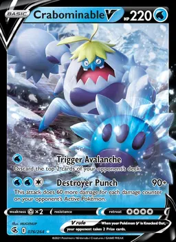 Crabominable V card photo