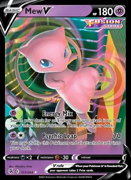 Mew V card photo