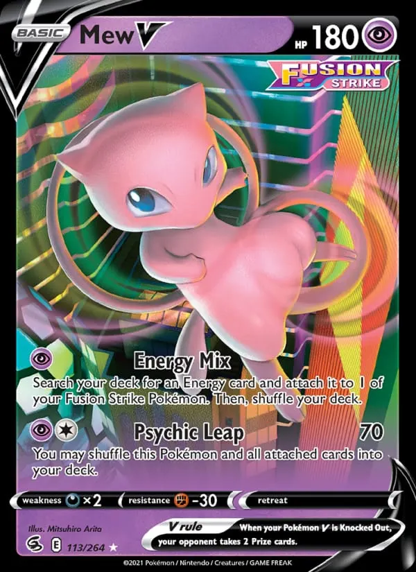 Mew V card photo