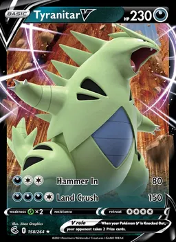 Tyranitar V card photo