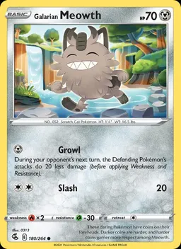 Galarian Meowth #180