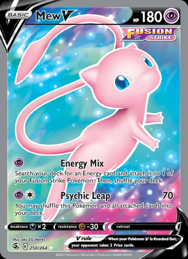 Mew V card photo