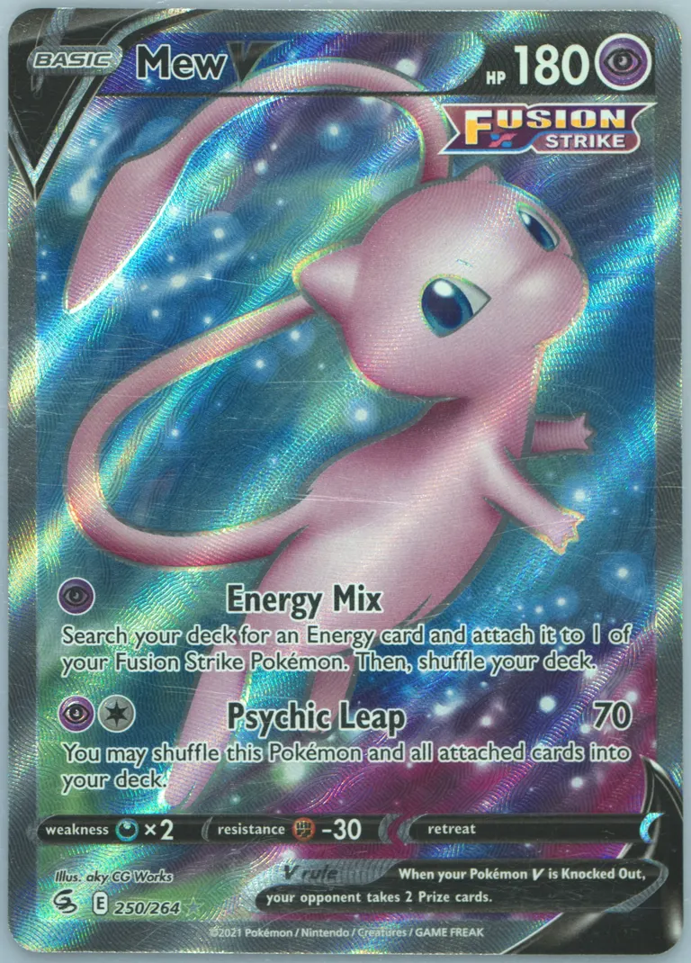 Mew V card photo