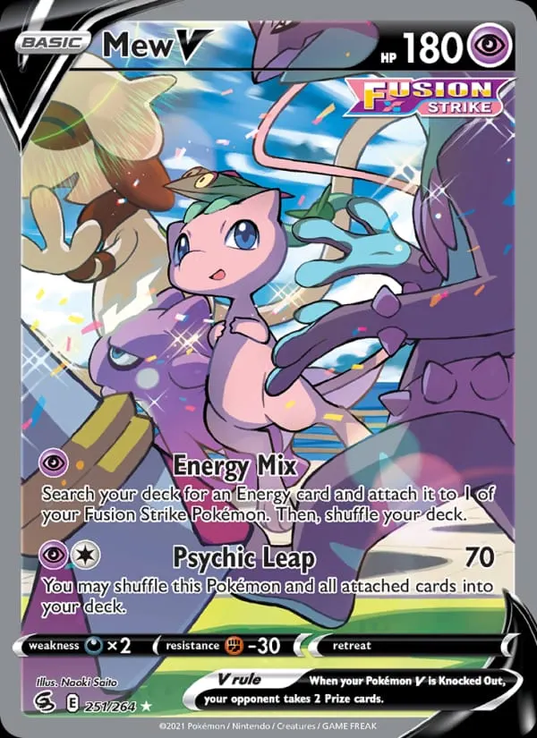 Mew V card photo