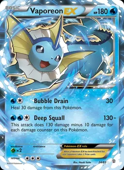 Vaporeon EX card photo