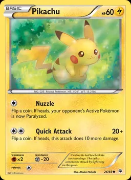 Pikachu card photo