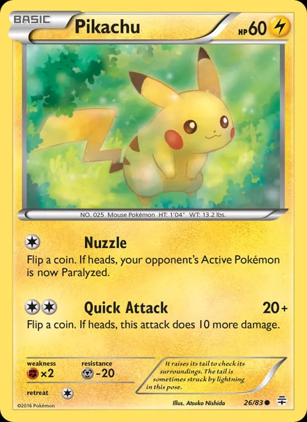 Pikachu card photo