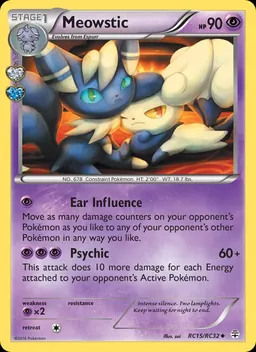 Meowstic card photo