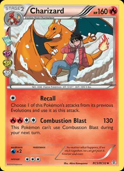 Charizard card photo
