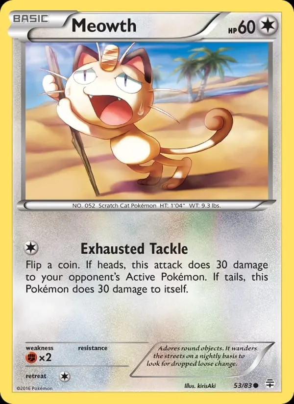 Meowth card photo
