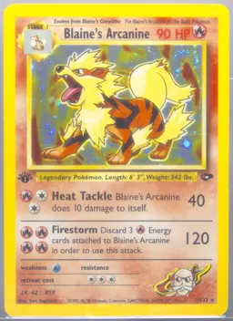 Blaine's Arcanine card photo
