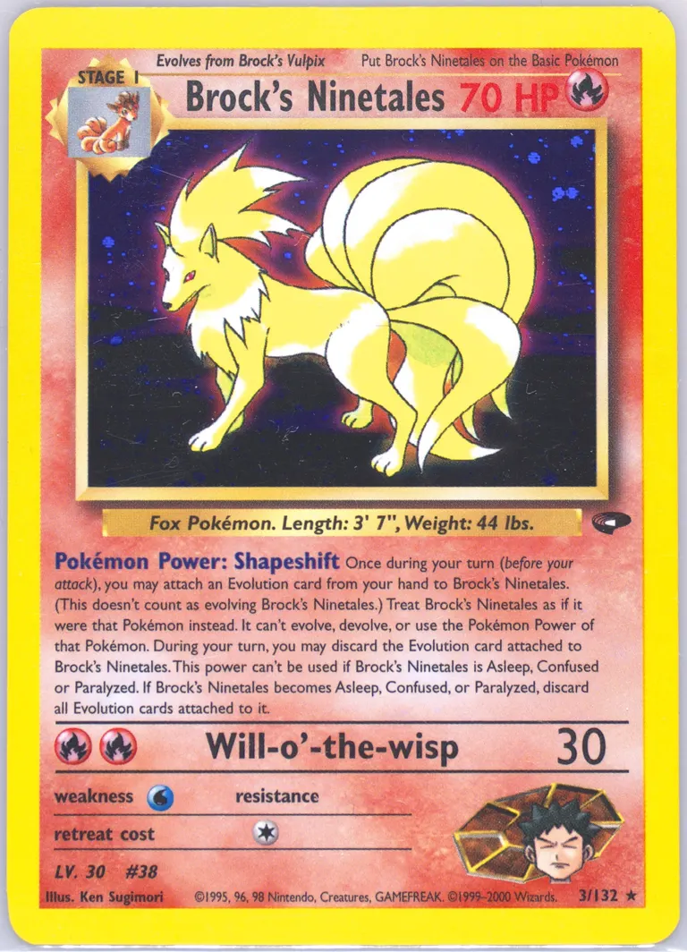 Brock's Ninetales card photo