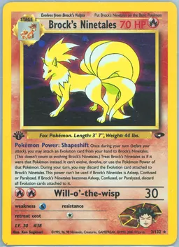 Brock's Ninetales card photo