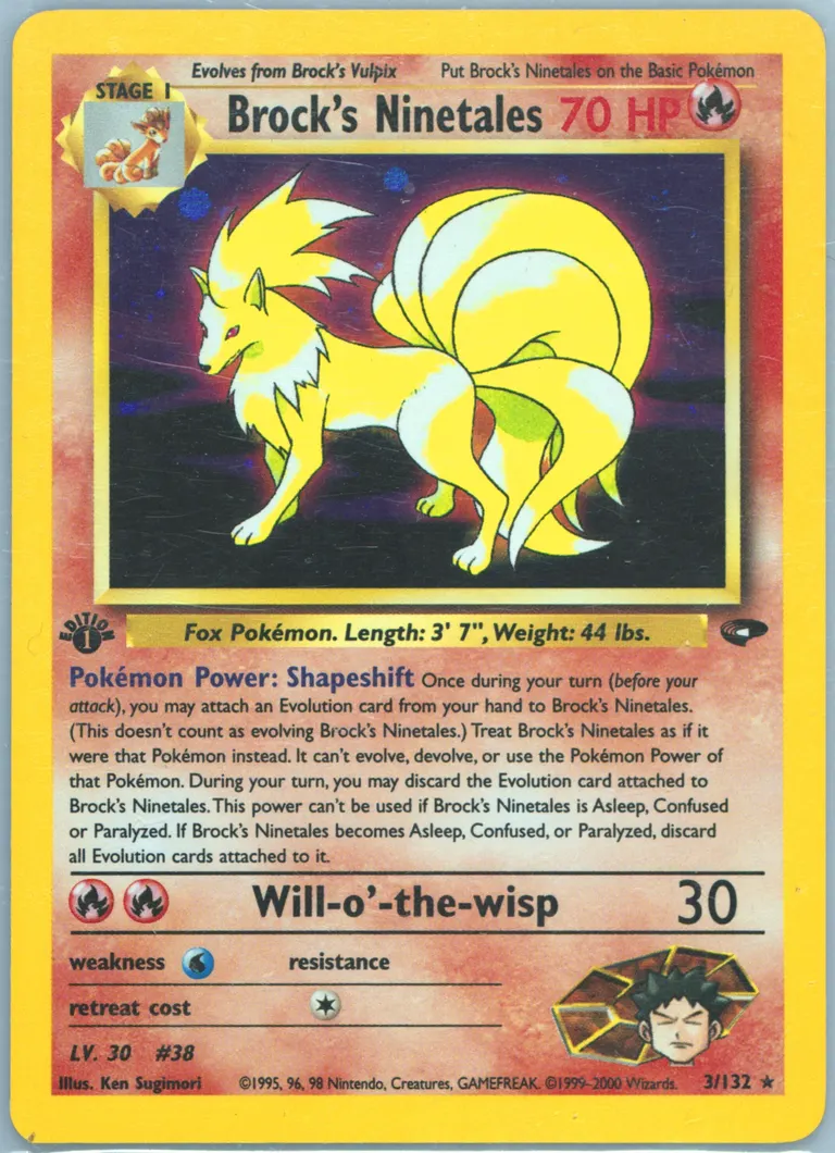 Brock's Ninetales card photo