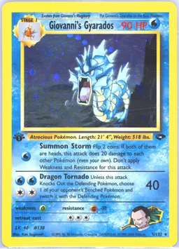 Giovanni's Gyarados card photo