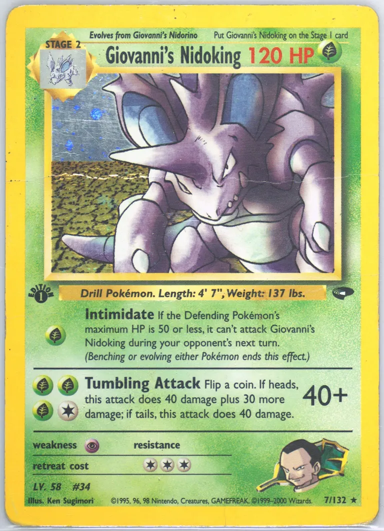 Giovanni's Nidoking card photo