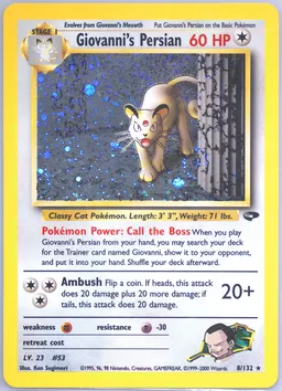 Giovanni's Persian card photo