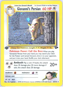 Giovanni's Persian card photo
