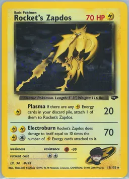 Rocket's Zapdos card photo