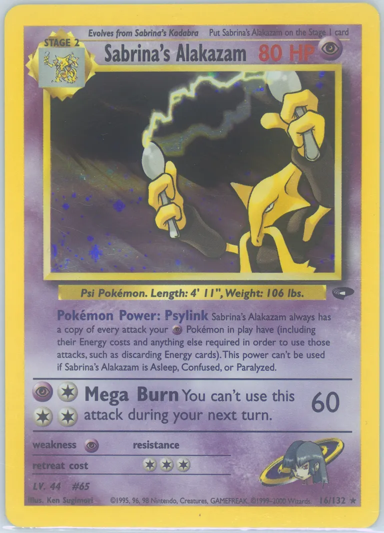 Sabrina's Alakazam card photo