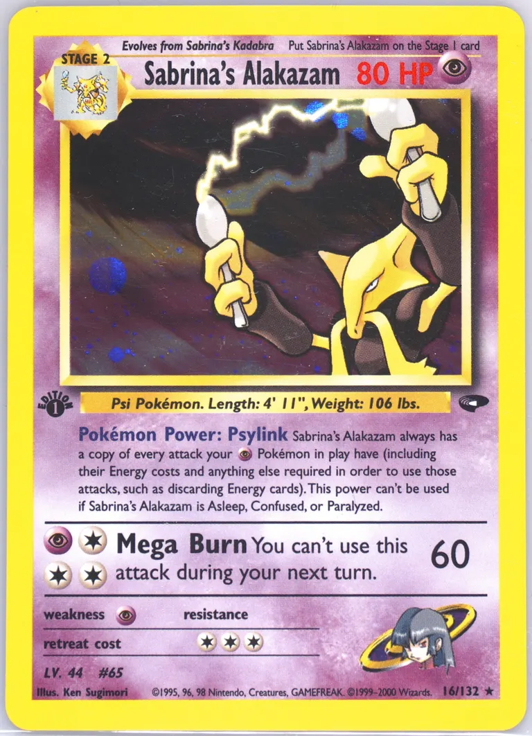 Sabrina's Alakazam card photo