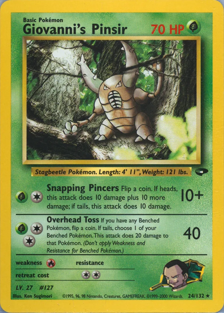 Giovanni's Pinsir card photo