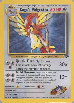 Koga's Pidgeotto #27