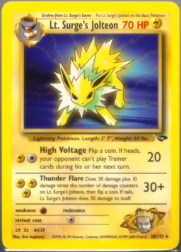 Lt. Surge's Jolteon #28