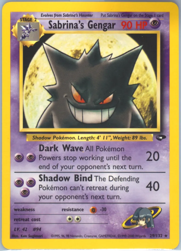 Sabrina's Gengar card photo