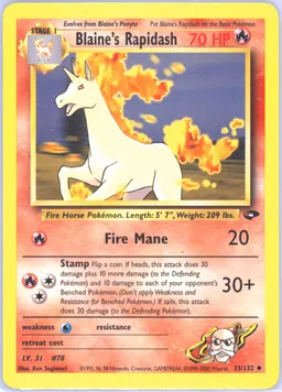 Blaine's Rapidash #33