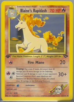 Blaine's Rapidash card photo