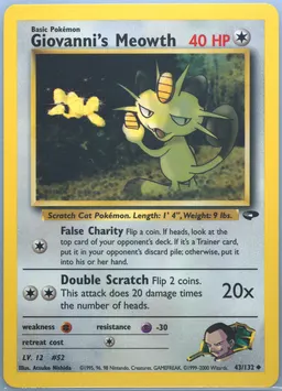 Giovanni's Meowth #43
