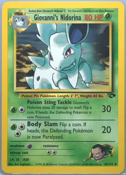 Giovanni's Nidorina card photo