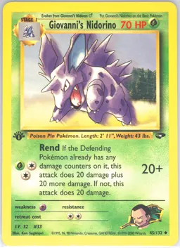 Giovanni's Nidorino card photo