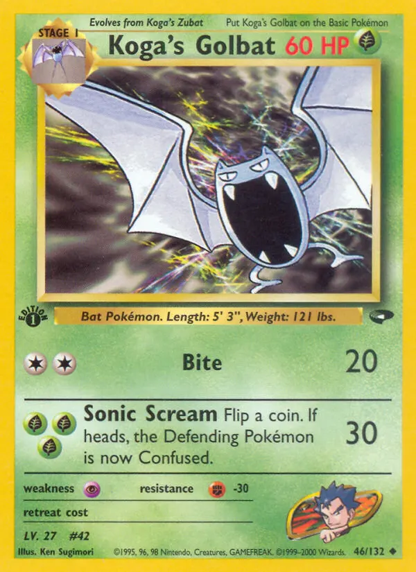 Koga's Golbat card photo
