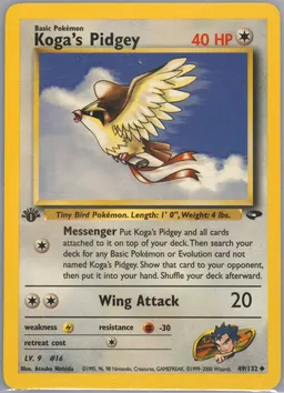 Koga's Pidgey card photo