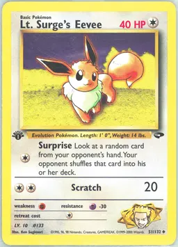Lt. Surge's Eevee #51