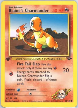 Blaine's Charmander card photo