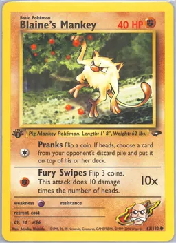 Blaine's Mankey #63