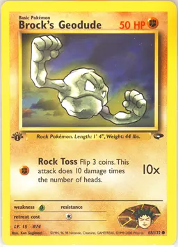Brock's Geodude card photo