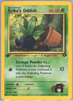 Erika's Oddish card photo