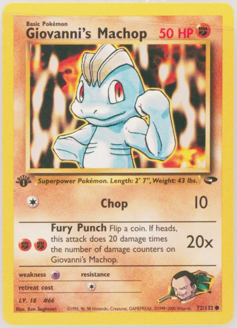 Giovanni's Machop card photo