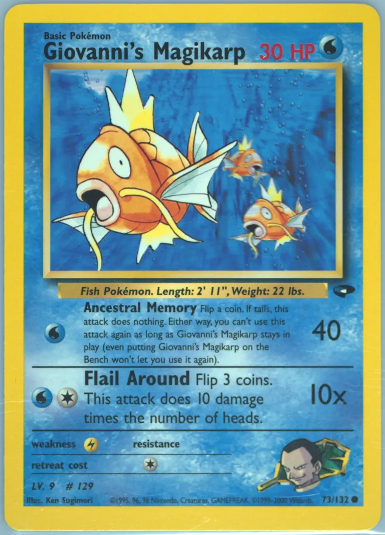 Giovanni's Magikarp card photo