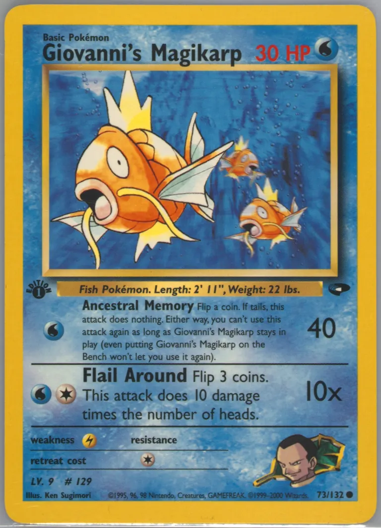Giovanni's Magikarp card photo