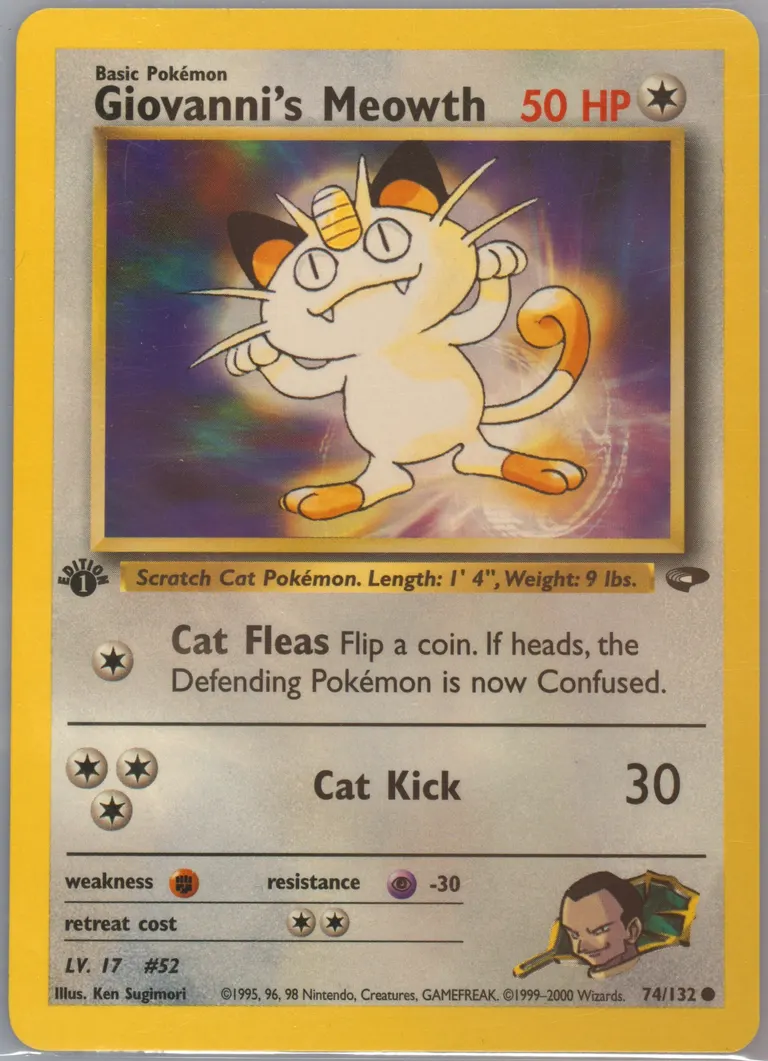Giovanni's Meowth card photo