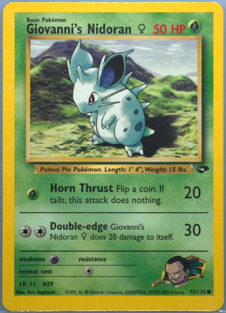 Giovanni's Nidoran♀ card photo