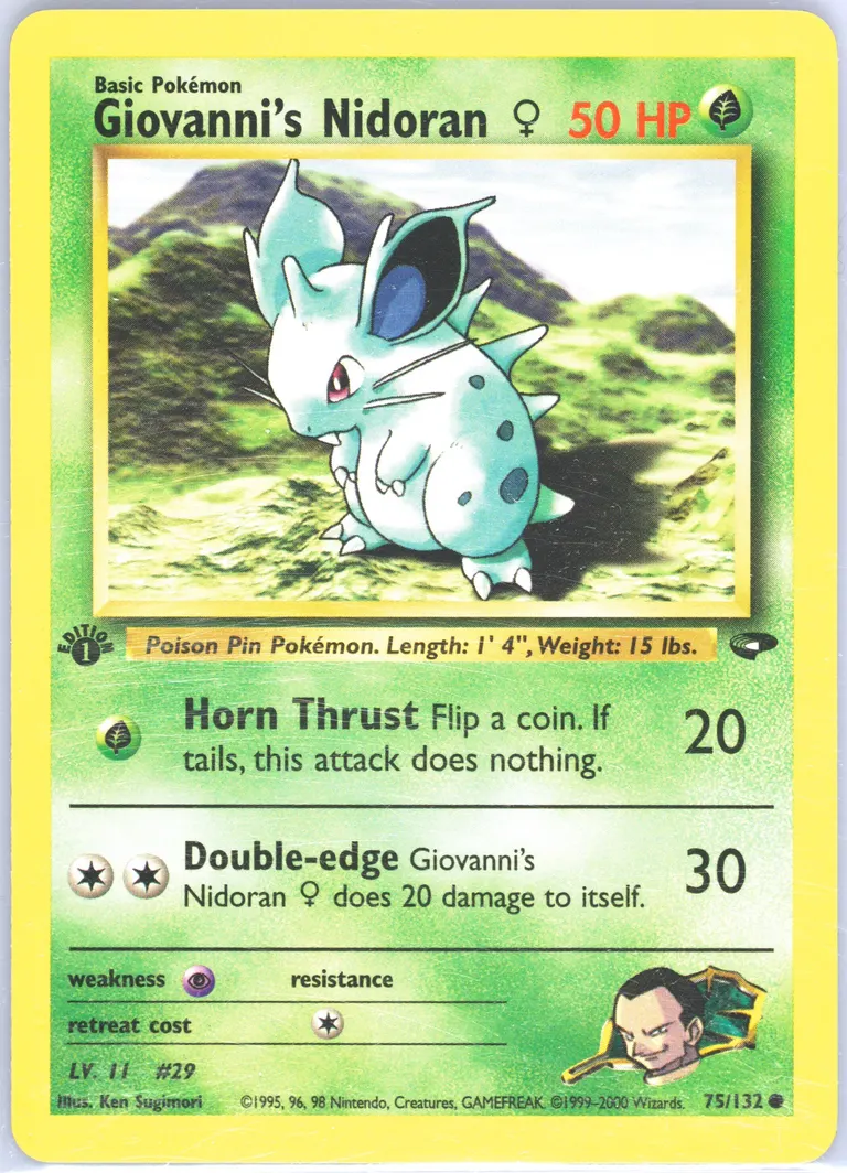 Giovanni's Nidoran♀ card photo