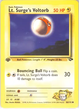 Lt. Surge's Voltorb card photo